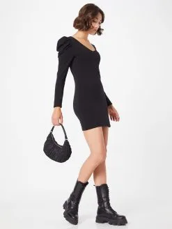 ONLY Jerseyjurken Jurk Lisa Dames Zwart -ONLY Elegant winkel ef02d6705be64af3289758818405492c