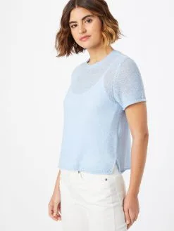 ONLY Fijngebreide Truien Trui SUNNY Dames Lichtblauw -ONLY Elegant winkel efeda223b0a0c82b0657c18da85753e2