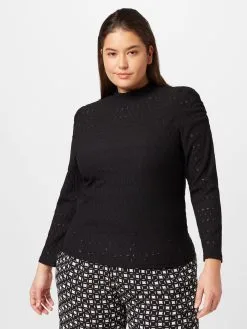 Longsleeves Shirt ROSALINE Dames Zwart -ONLY Elegant winkel f0082db9b06641b287cd4b53000d3731