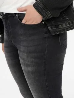 ONLY CARMAKOMA Jeans Skinny Jeans CarMaya Dames Zwart -ONLY Elegant winkel f014dea71db866f0895bc1b918e7ed1b