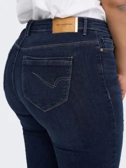 ONLY CARMAKOMA Straight Regular Jeans Dames Navy -ONLY Elegant winkel f01da7d7d8918b0a56fb841e05efdb30