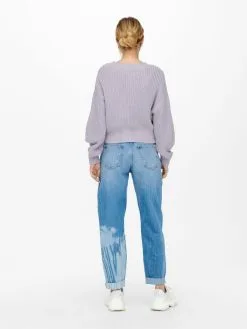 ONLY Vesten Gebreid Vest Dames Lichtlila -ONLY Elegant winkel f0667e1fa75892abff112f246e853031