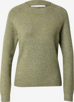 ONLY Fijngebreide Truien Trui RICA Dames Donkergroen