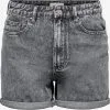 ONLY Denim Shorts Regular Jeans PHINE Dames Grijs