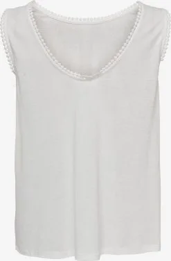 ONLY Kanten Tops Top ARIANA Dames Wit -ONLY Elegant winkel f0ca0b1d43f378848b4e149bbc7334bd