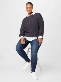 Basic Truien Trui GEENA Dames Marine -ONLY Elegant winkel f12775cd13bce9a57d7770ca280ba3e7