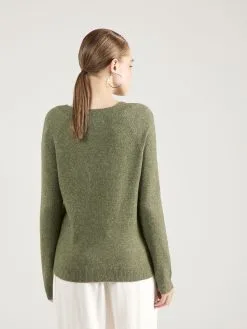 ONLY Fijngebreide Truien Trui RICA Dames Donkergroen -ONLY Elegant winkel f1453c4fb293cbe381cec431a52eca55