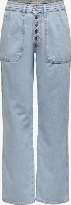 ONLY Mom Jeans Loosefit Jeans GAVIN Dames Blauw