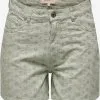 ONLY Shorts Regular Broek Dames Stone Grey