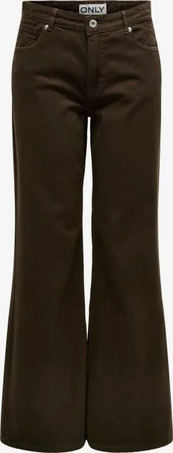 ONLY Pantalons Flared Broek Dames Bruin