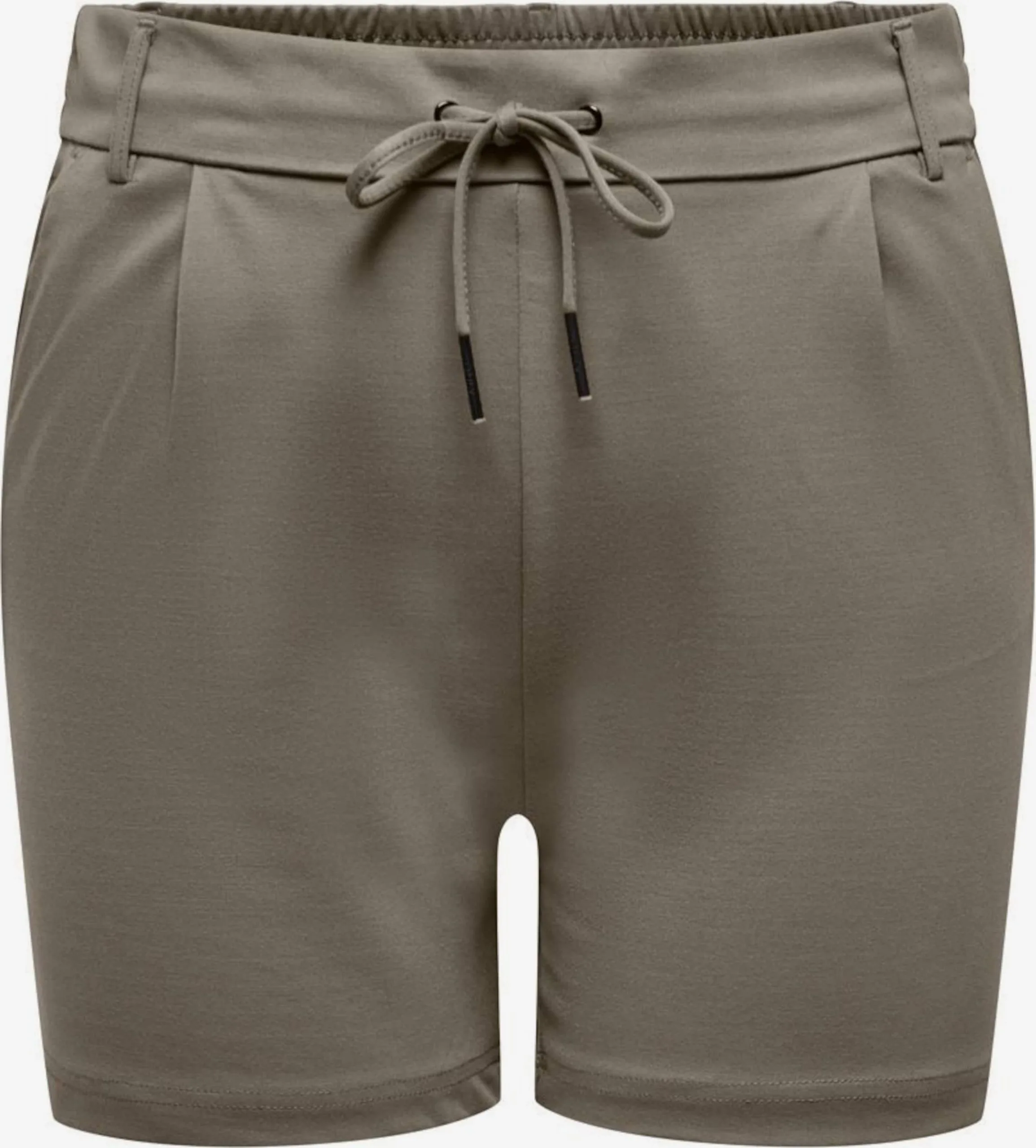 ONLY CARMAKOMA Shorts Regular Bandplooibroek Dames Kaki 1 ONLY CARMAKOMA Shorts Regular Bandplooibroek Dames Kaki