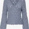 ONLY Fijngebreide Truien Trui Elin Dames Smoky Blue