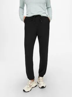 ONLY Sweatpants Tapered Broek Elcos Emma Dames Zwart -ONLY Elegant winkel f4f951a00856fb9a6e61be54f2c3bfa8