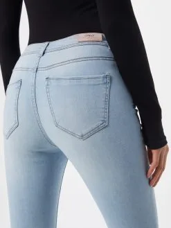 ONLY Jeans Skinny Jeans Wauw Dames Lichtblauw -ONLY Elegant winkel f51b592f0ee067f449cf79979b33eccf