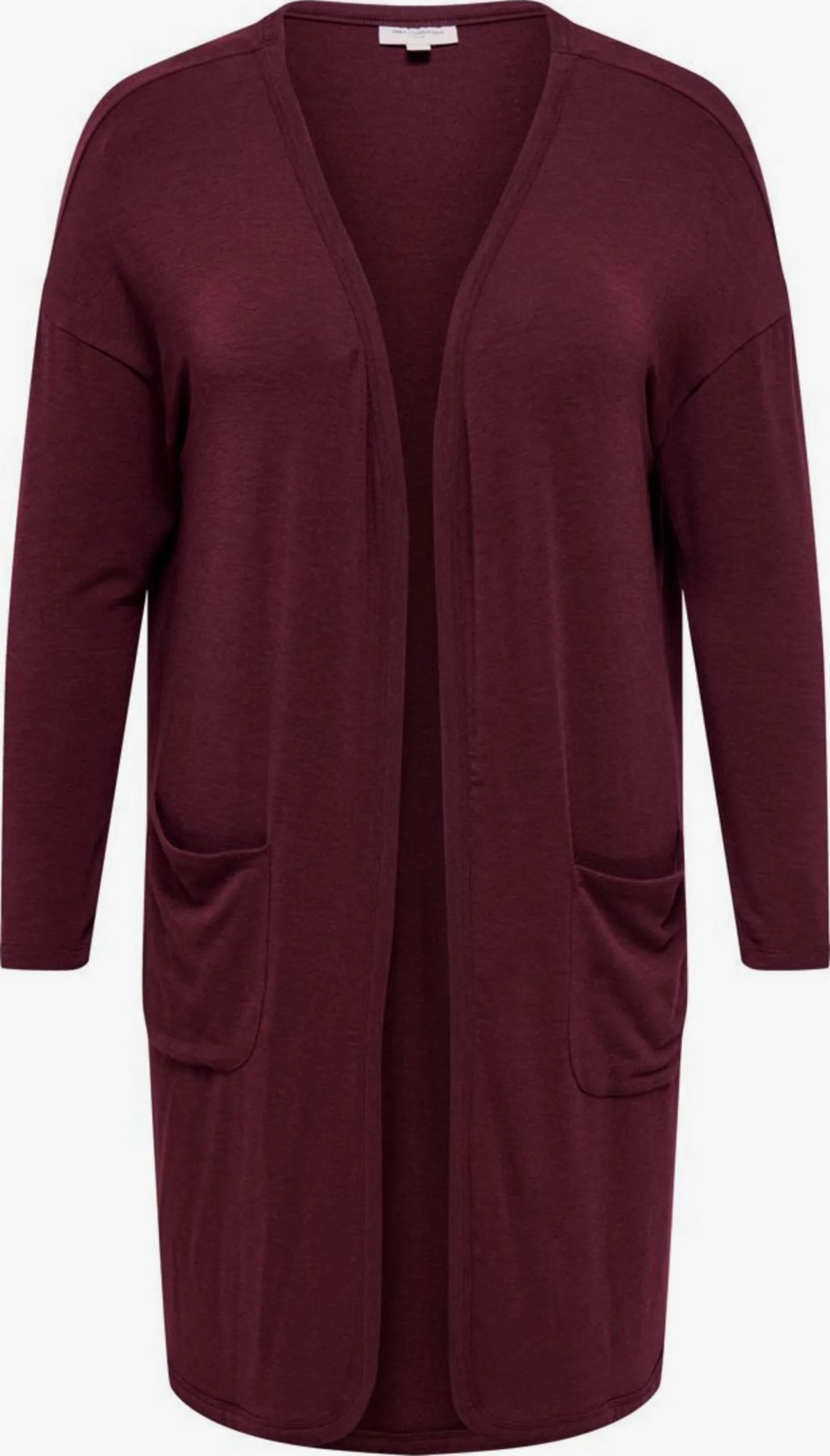 ONLY CARMAKOMA Vesten Gebreid Vest Dames Wijnrood 1 ONLY CARMAKOMA Vesten Gebreid Vest Dames Wijnrood