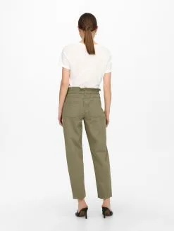 ONLY Mom Jeans Tapered Jeans CUBA Dames Olijfgroen -ONLY Elegant winkel f5cf29983951b67f6f1d193d331774ef