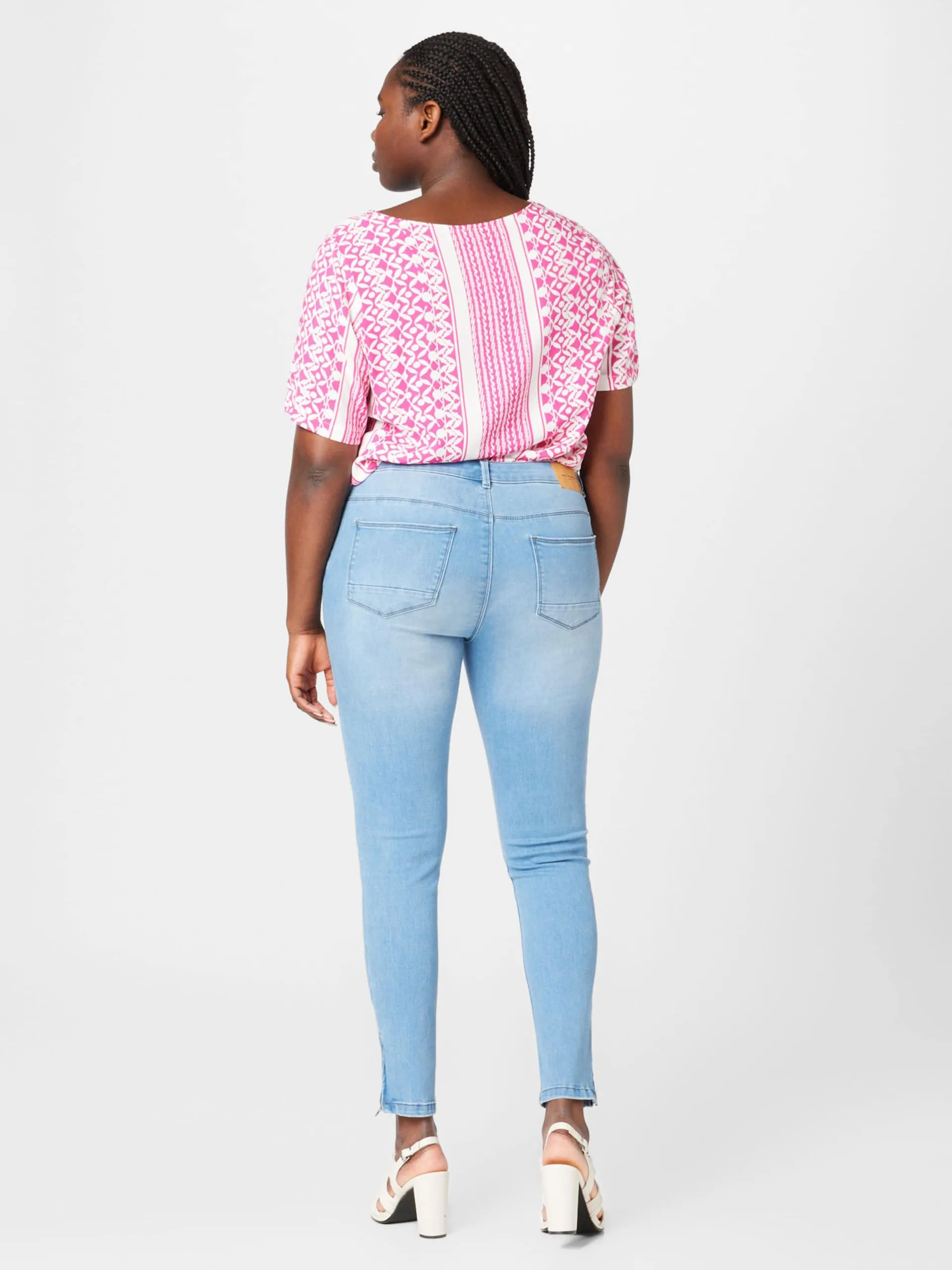 ONLY CARMAKOMA Jeans Skinny Jeans Dames Lichtblauw 3 ONLY CARMAKOMA Jeans Skinny Jeans Dames Lichtblauw - Afbeelding 3