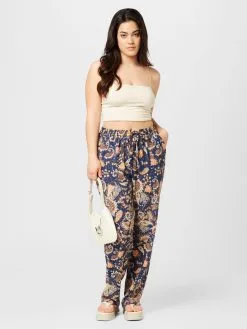 ONLY CARMAKOMA Pantalons Regular Broek LUXIVA Dames Marine -ONLY Elegant winkel f607be77ceba0fafeda53b4efa8c78c8