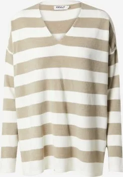 ONLY Fijngebreide Truien Trui AMALIA Dames Donkerbeige