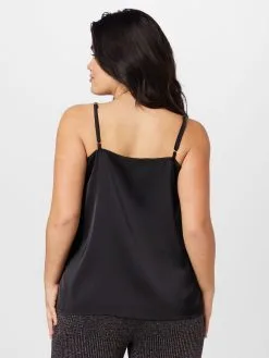 ONLY CARMAKOMA Blouse Tops Blouse JOSIE Dames Zwart -ONLY Elegant winkel f615b80d825466278e5a6351829fa6fd