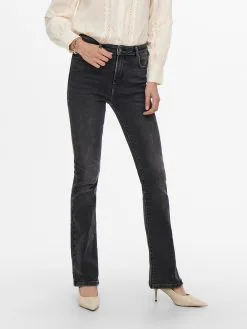 ONLY Jeans Bootcut Jeans Mila Dames Zwart -ONLY Elegant winkel f62c78fb81527b47b241b22f1436ce60