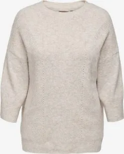 ONLY CARMAKOMA Truien Trui Dames Beige