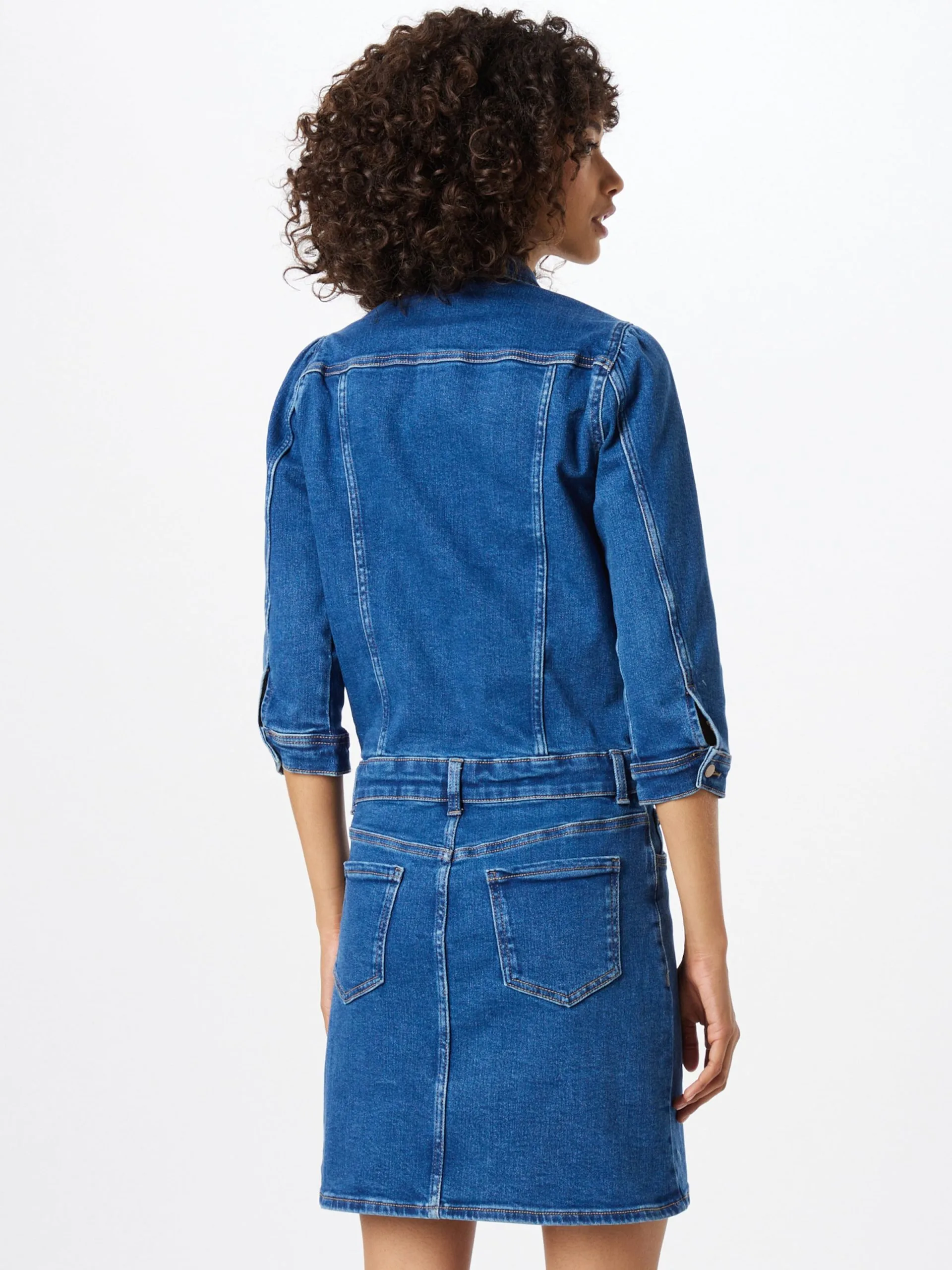 ONLY Blousejurken Blousejurk VILLA Dames Blauw 4 ONLY Blousejurken Blousejurk VILLA Dames Blauw - Afbeelding 4