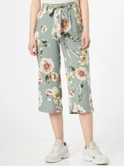 ONLY Culottes Wide Leg Bandplooibroek NOVA Dames Olijfgroen / Pastelgroen -ONLY Elegant winkel f77afcceec67d97b8168e0596e7a6126