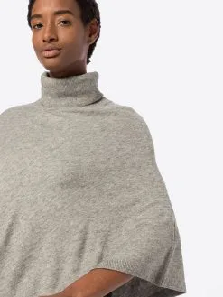 ONLY Ponchos & Kimonos Cape Dames Grijs -ONLY Elegant winkel f7ae61a51b636c70778d70309a3f8a05