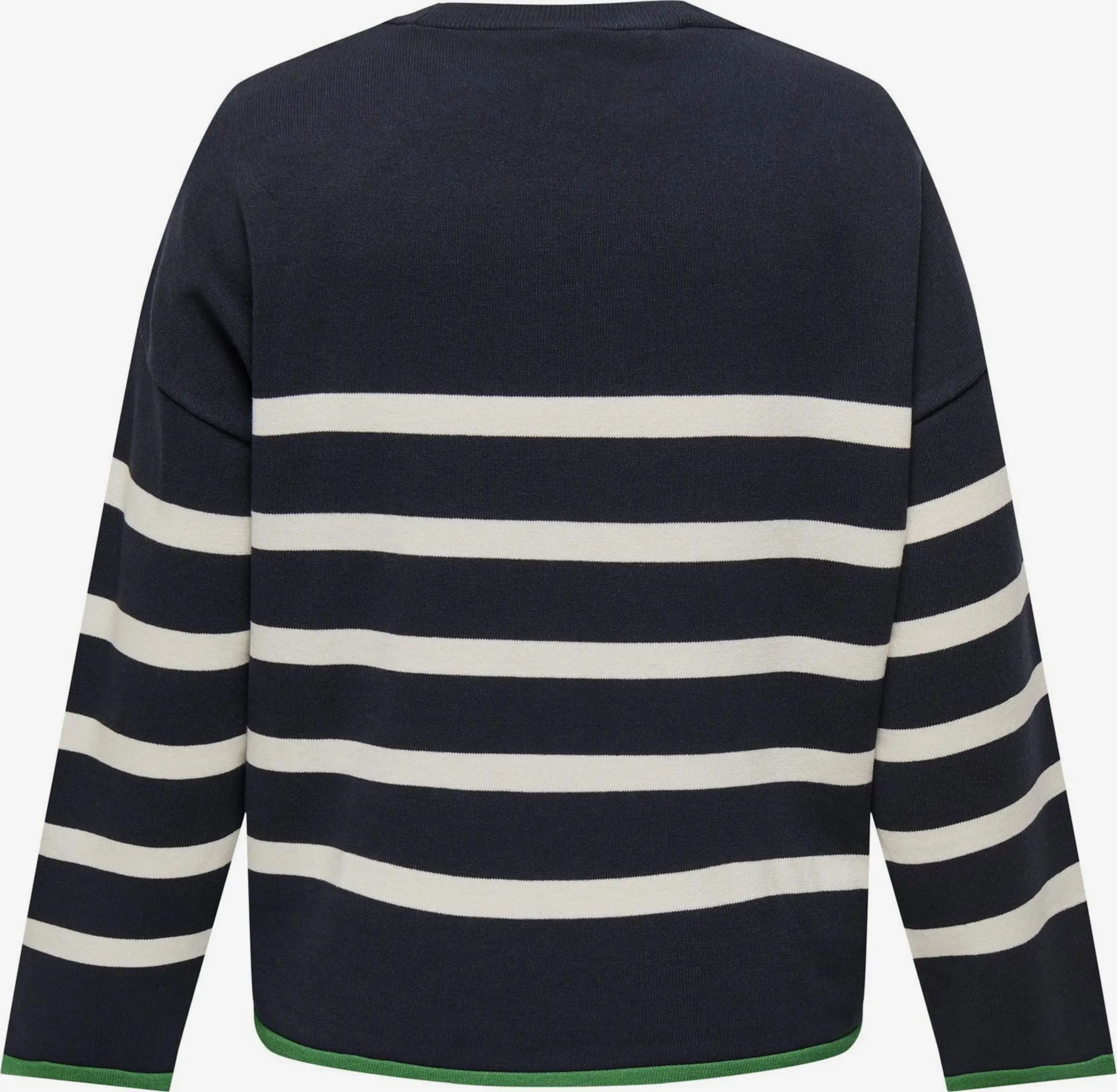 ONLY CARMAKOMA Fijngebreide Truien Trui Dames Blauw / Wit 2 ONLY CARMAKOMA Fijngebreide Truien Trui Dames Blauw / Wit - Afbeelding 2