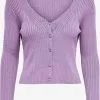 ONLY Vesten Gebreid Vest AGGI Dames Lichtlila