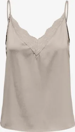 ONLY Kanten Tops Top Victoria Dames Beige