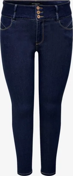 ONLY CARMAKOMA Jeans Skinny Jeans Anna Dames Donkerblauw