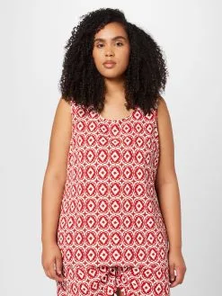 ONLY CARMAKOMA Mouwloze Shirts Top LUXODA Dames Roestrood -ONLY Elegant winkel f8a1409bd89b470c4efcc12b3688991d