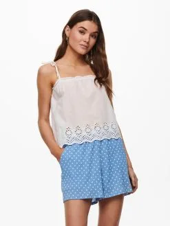 ONLY Spaghetti Tops Top Carlotta Dames Natuurwit -ONLY Elegant winkel f8dc7df2ce0583aea7914d33ef2479d1