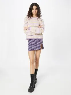 ONLY Fijngebreide Truien Trui ABBY Dames Lavendel / Pastellila -ONLY Elegant winkel f8ed0b5a460e82aab912c66501512c8b