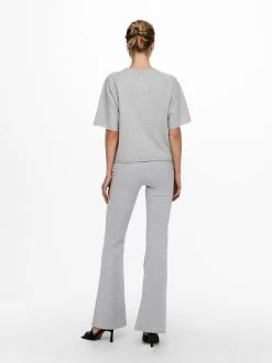 ONLY Pantalons Flared Broek Dames Grijs -ONLY Elegant winkel f93eead205903341cca7d2c42422911e