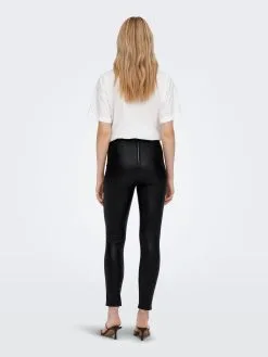 ONLY Leren Broeken Skinny Broek PIPS Dames Zwart -ONLY Elegant winkel f9ac4f204ae26a270cd4131188fc09e3