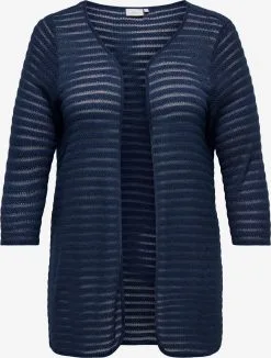ONLY CARMAKOMA Vesten Gebreid Vest Dames Blauw / Navy