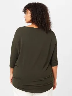 ONLY CARMAKOMA Shirts Met 3/4 Mouw Shirt LAMOUR Dames Donkergroen -ONLY Elegant winkel fa4f963d2e3cbb2412277efc0ce4fb5c