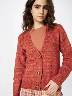 ONLY Vesten Gebreid Vest CELINA Dames Cranberry -ONLY Elegant winkel fa67ef3adef1b4e44f7297702580cbaa