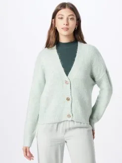 ONLY Vesten Gebreid Vest ZOEY Dames Mintgroen -ONLY Elegant winkel fb4013b38b3faa880eace449790e2006