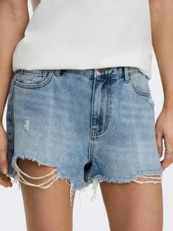 ONLY Denim Shorts Regular Jeans Pacy Dames Blauw -ONLY Elegant winkel fb440b981b503f77d76d06964d2b778d