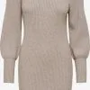 ONLY Gebreide Jurken Gebreide Jurk Katia Dames Cappuccino