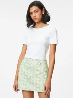 ONLY T-shirts Shirt Dames Zwart / Wit -ONLY Elegant winkel fbc59ea1bd020a2d43c5cd180e163565