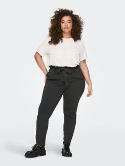 ONLY CARMAKOMA Pantalons Tapered Broek Dames Antraciet -ONLY Elegant winkel fc0d58b25f3f01eae1b3fa4a07ff60eb