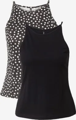 ONLY Spaghetti Tops Top MAY Dames Zwart