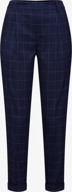 ONLY Bandplooibroeken Regular Bandplooibroek ABBIE Dames Nachtblauw