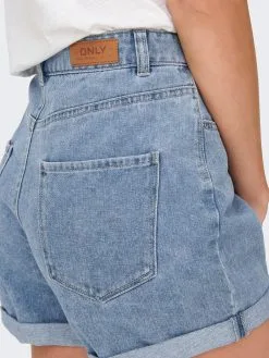 ONLY Denim Shorts Loosefit Jeans Vega Dames Blauw -ONLY Elegant winkel fea8865ec7b4cf59d9ed72344b5cbb5e