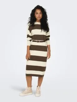 ONLY Fijngebreide Truien Trui Dames Bruin -ONLY Elegant winkel feb73bc5bf1b20eaafc42887e04b8b69